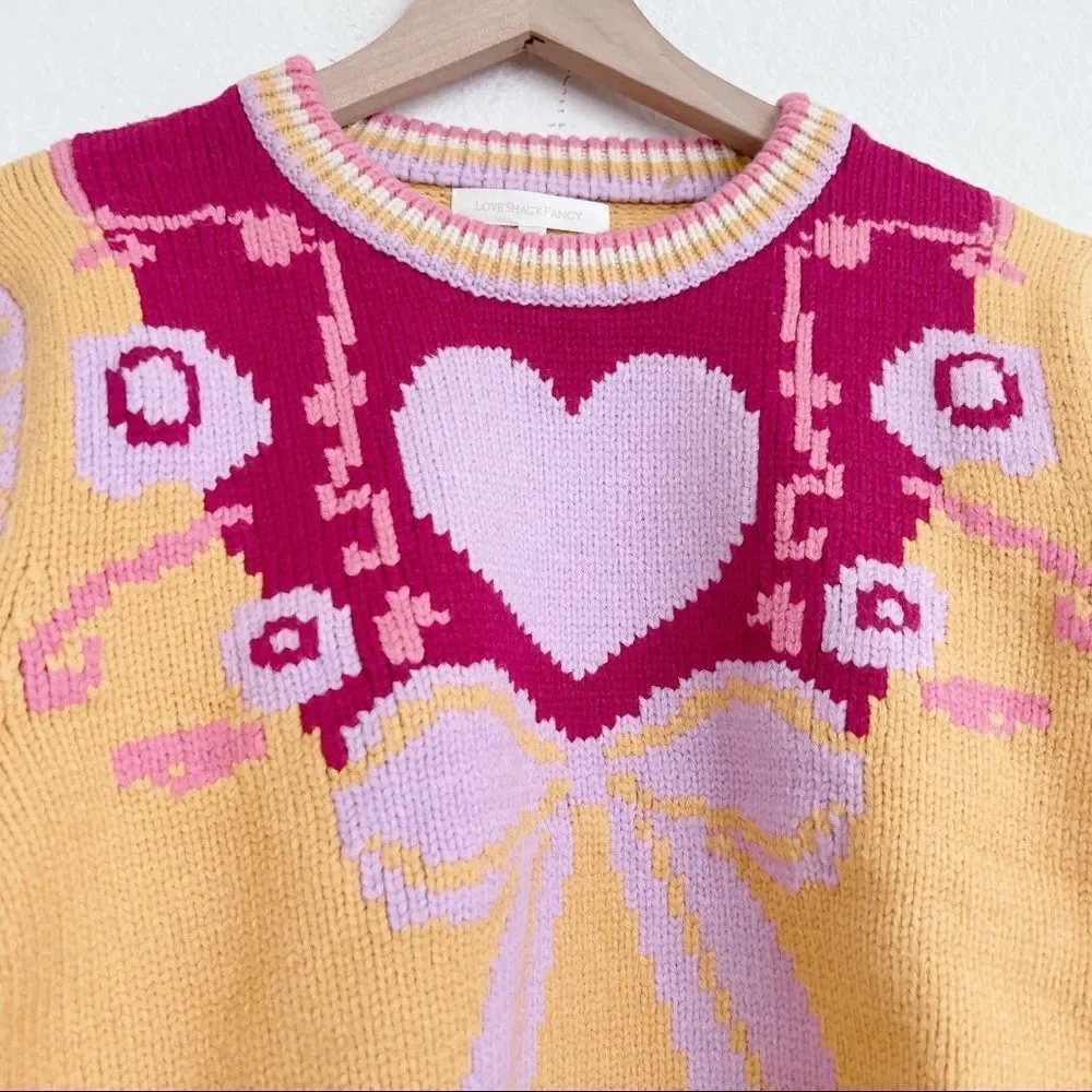 LOVESHACKFANCY Emani Crewneck Sweater - Picture 9 of 14